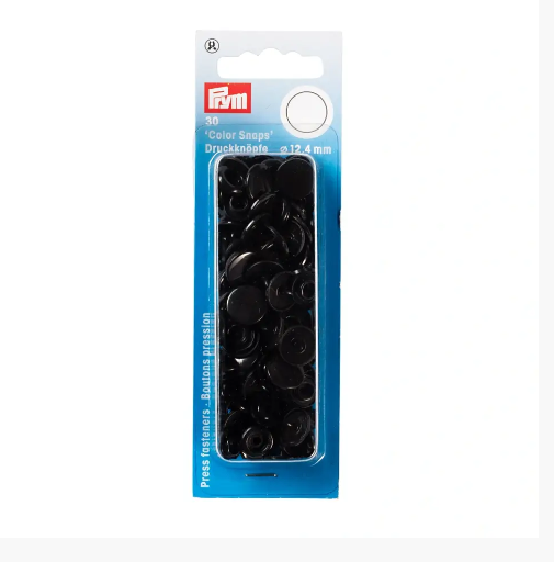 Prym 12.4mm Colour Snaps - Black