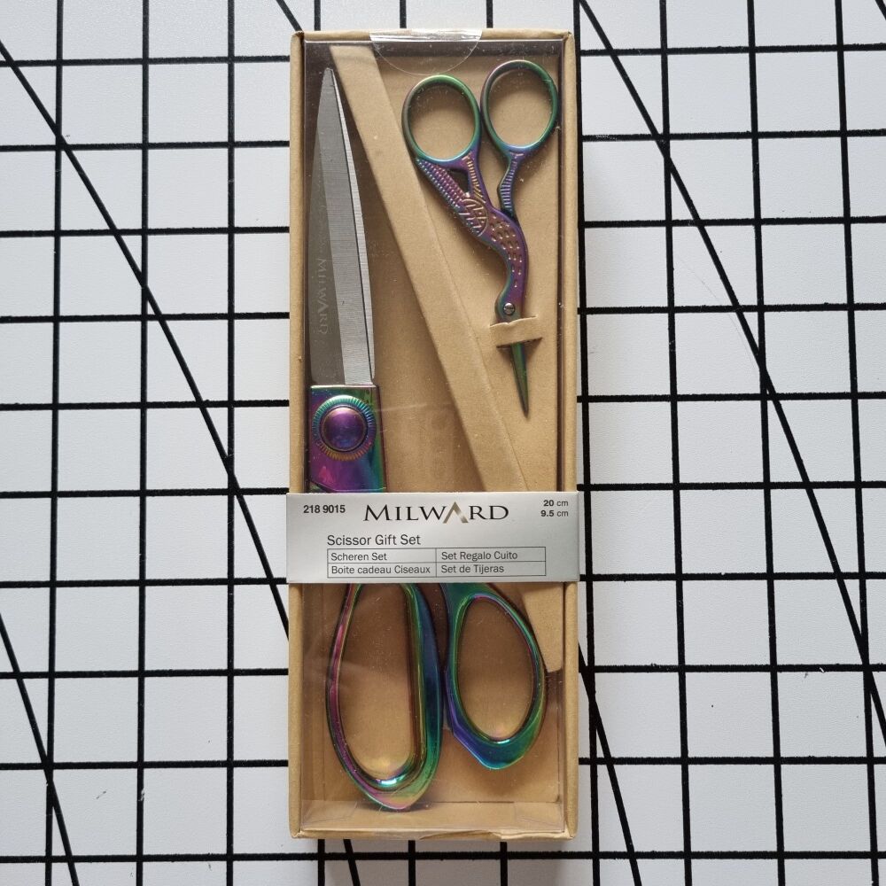 Milward Rainbow Dressmaking & Embroidery Scissors Gift Set