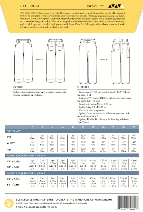 Rika Pants - Closet Core