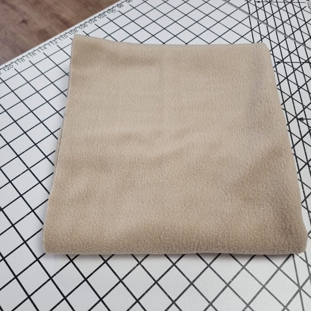 Beige Fleece - REMNANT - 50cm x 150cm