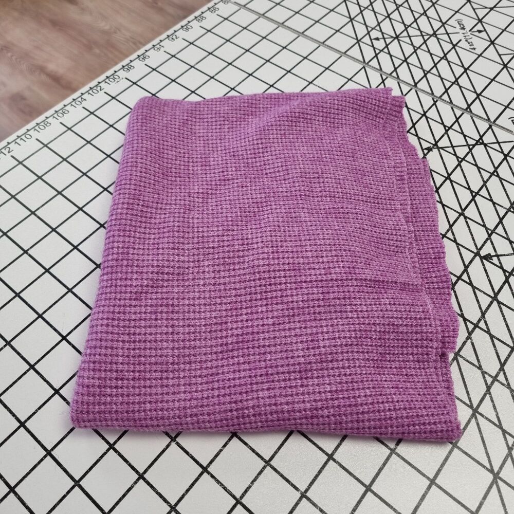 Pink Knitted Sweatshirting - REMNANT - 37cm x 150cm