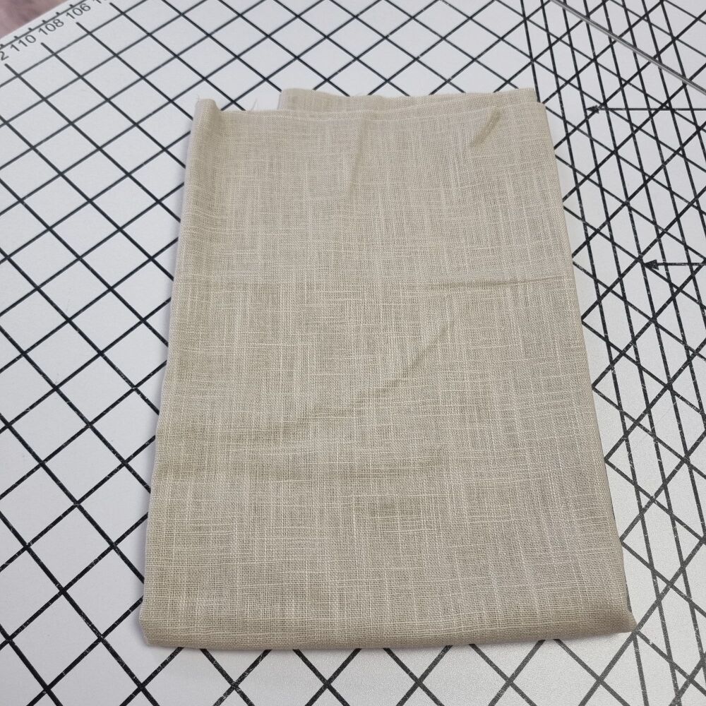 Natural Washed Linen - REMNANT - 50cm x 140cm