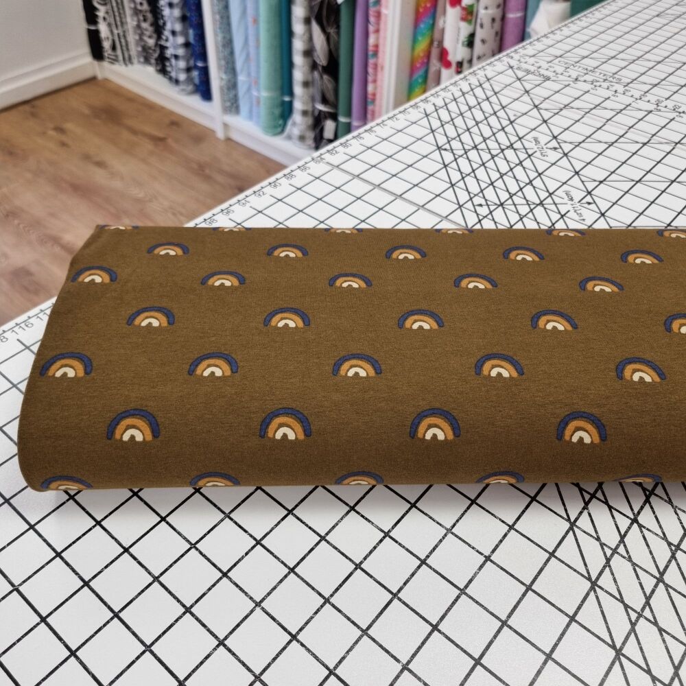 Brown Rainbow - Cotton Jersey