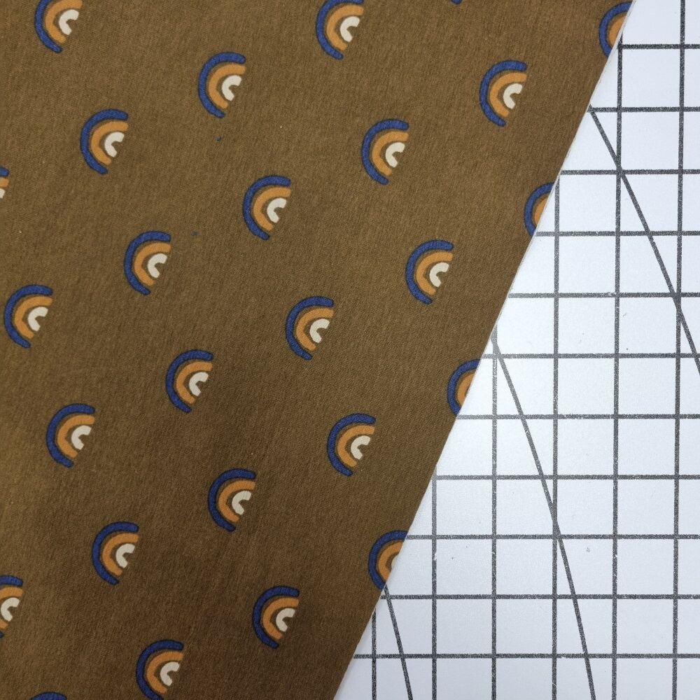 Brown Rainbow - Cotton Jersey