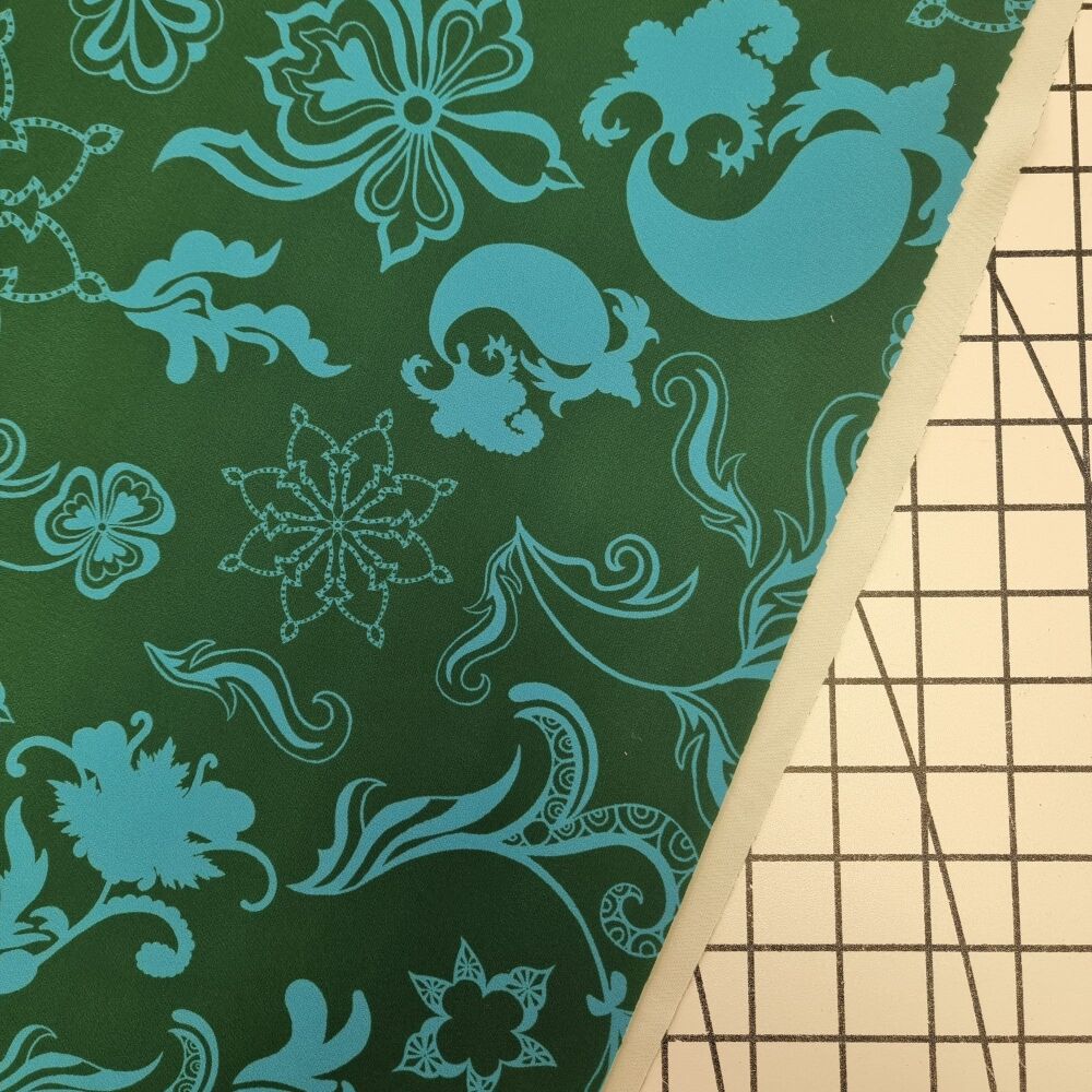 Teal Elegance - Polyester Elastane Blend