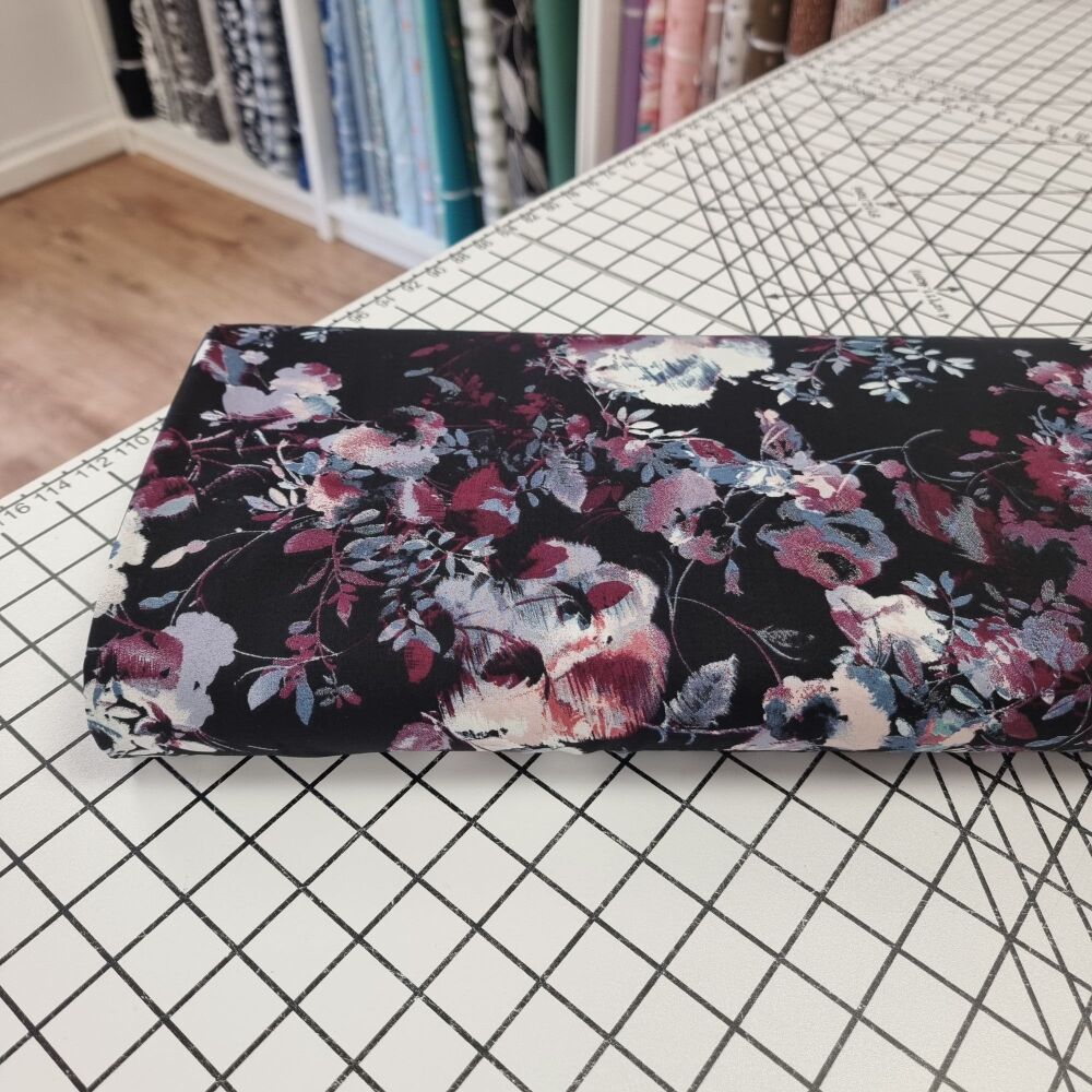 Dark Roses - Viscose