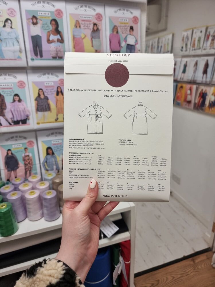 The Sunday Unisex Dressing Gown - Merchant & Mills Sewing Pattern