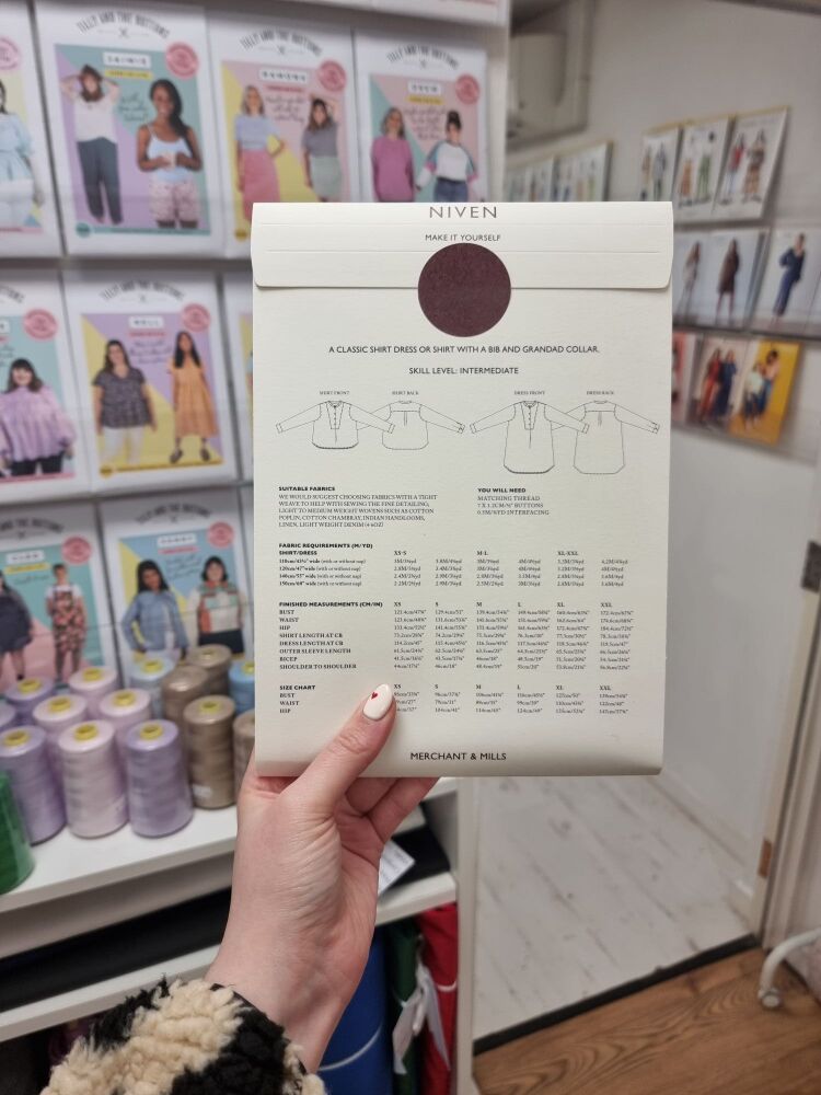 The Niven Dress & Shirt - Merchant & Mills Sewing Pattern