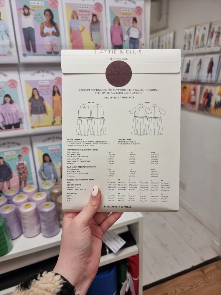 The Hattie & Ellis Dresses - Merchant & Mills Sewing Pattern