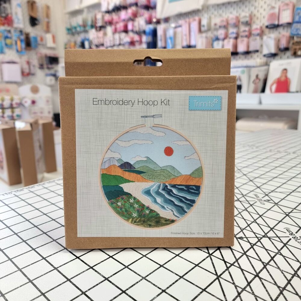 The Coast - Embroidery Hoop Craft Kit