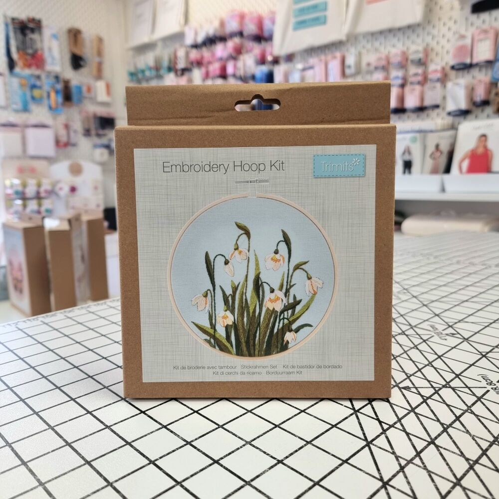 Snowdrops - Embroidery Hoop Craft Kit