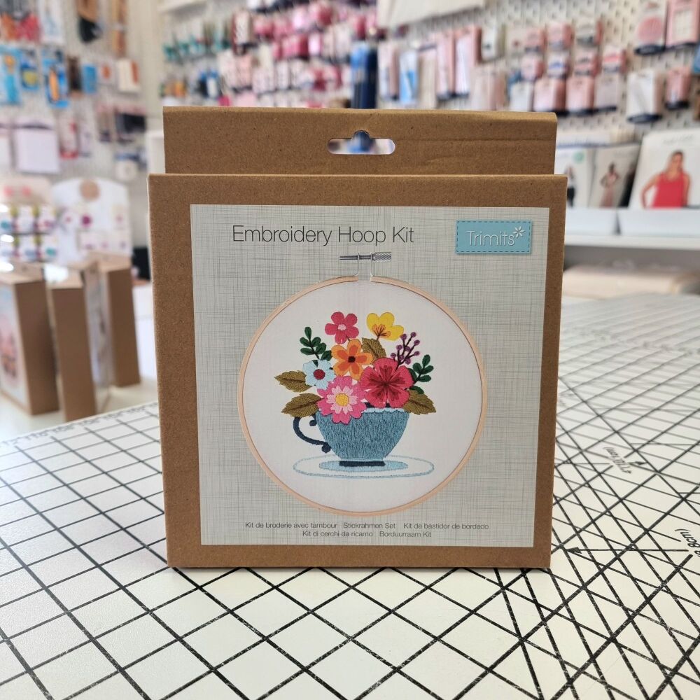 Spring Floral - Embroidery Hoop Craft Kit