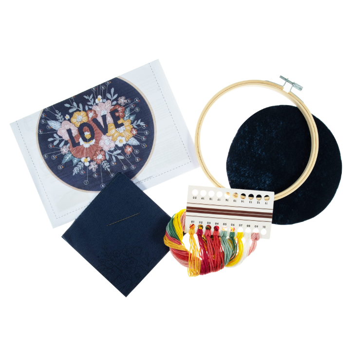 Love - Embroidery Hoop Craft Kit