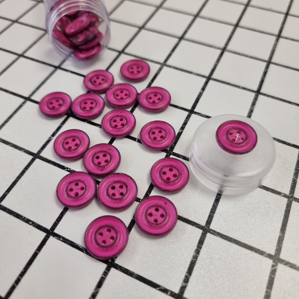 15mm Italian 4 Hole Vintage Buttons