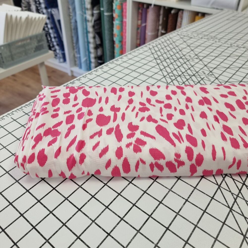 Pink Dalmatian - Viscose
