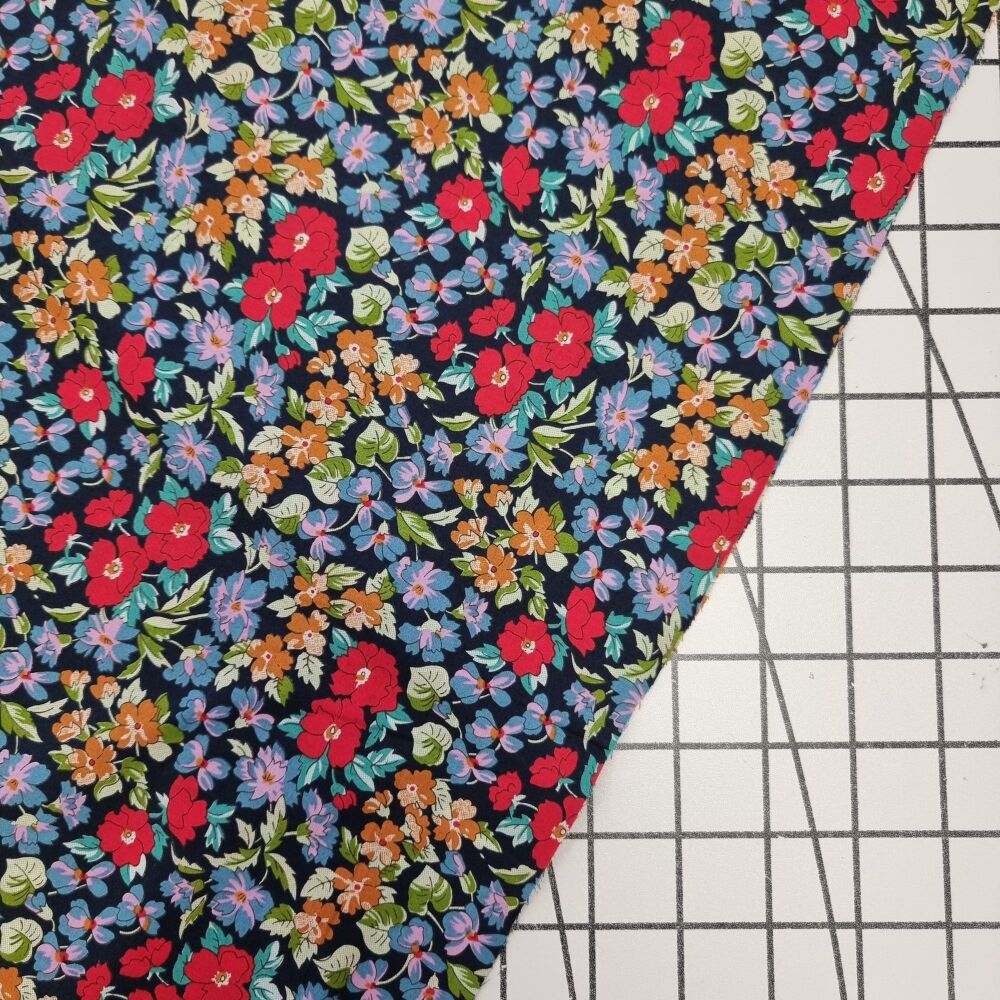 Betsy Navy - Cotton Lawn