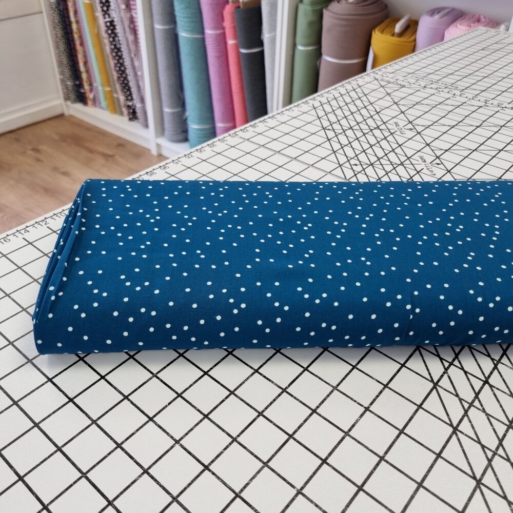 Teal Spots - Viscose