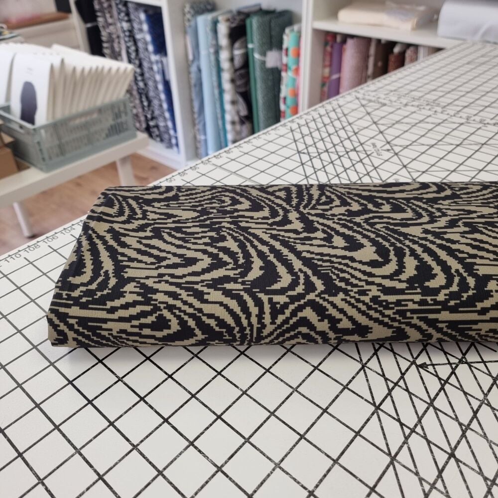 Khaki Zebra - Viscose