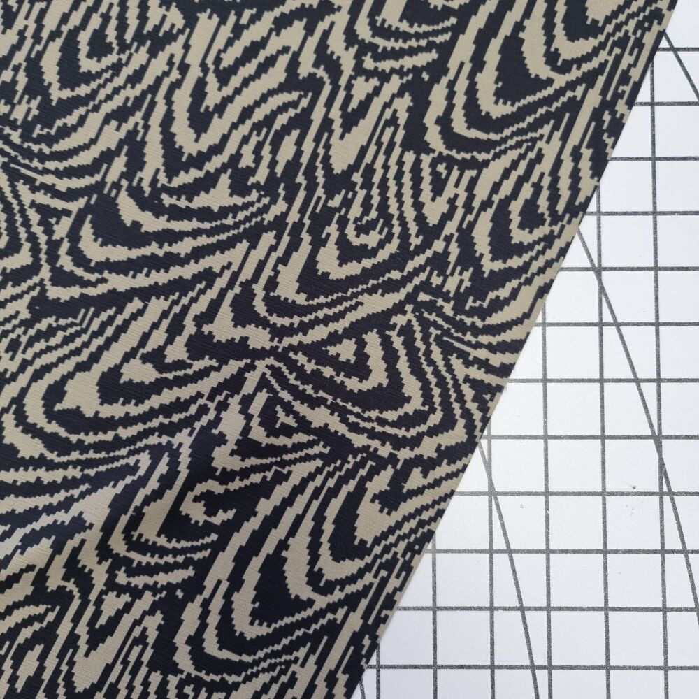 Dark Khaki Zebra - Viscose