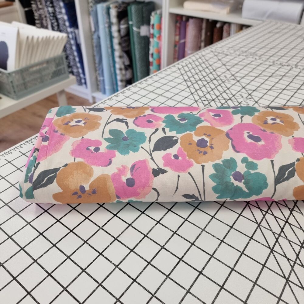 Vintage Flowerbed - Cotton