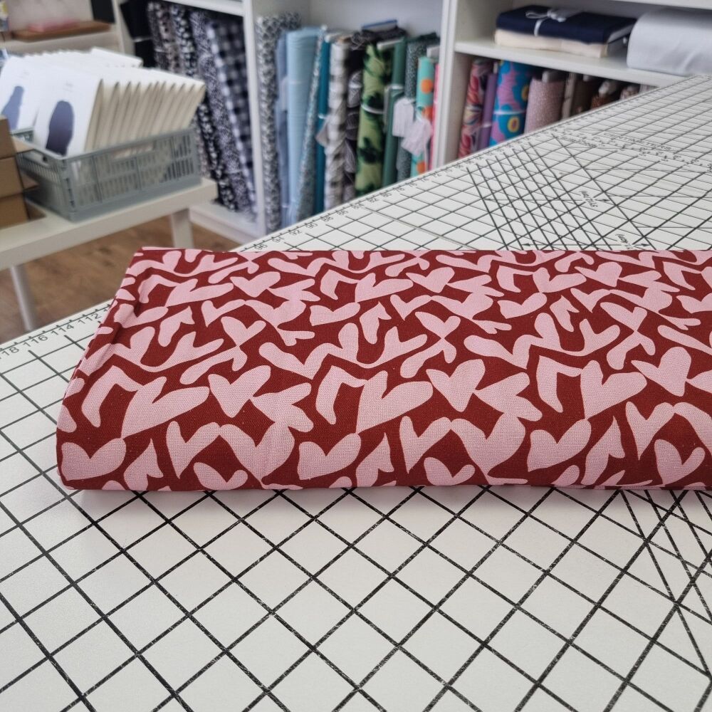 Hearts - Viscose Linen
