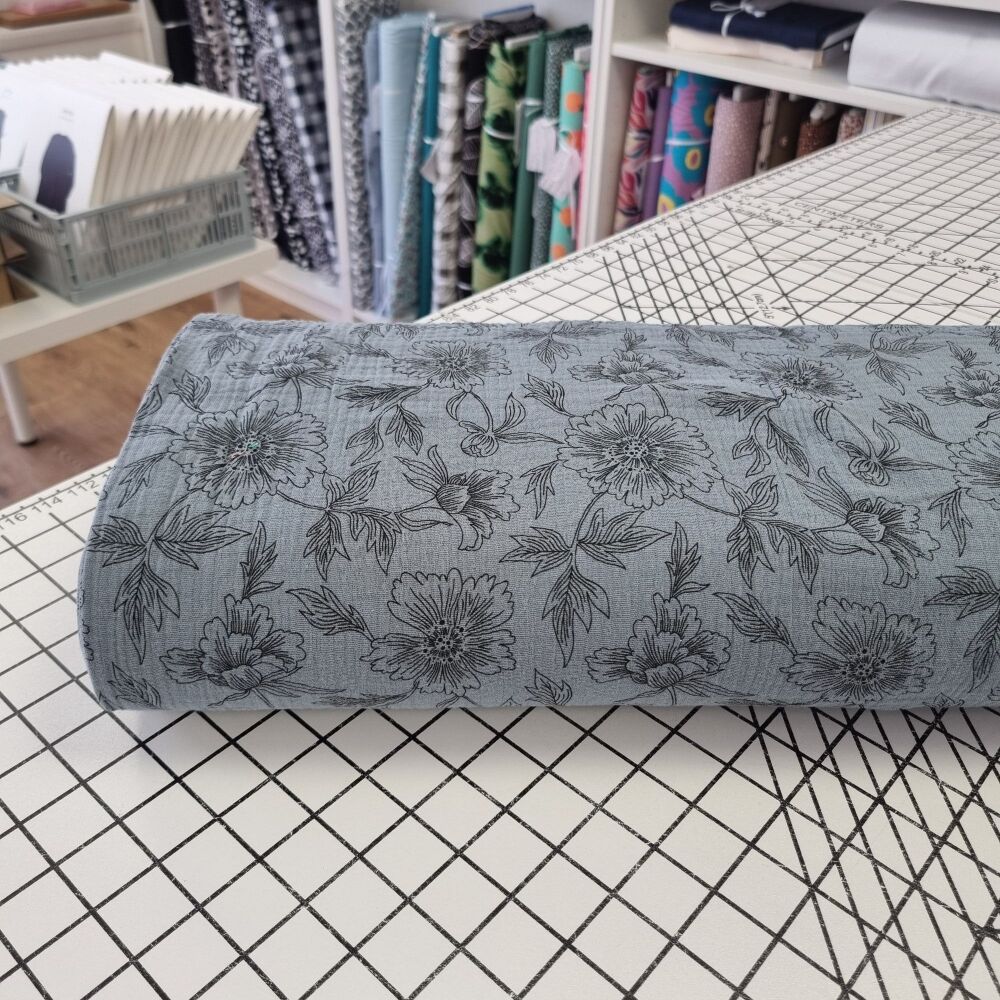 Majestic Floral - Double Gauze