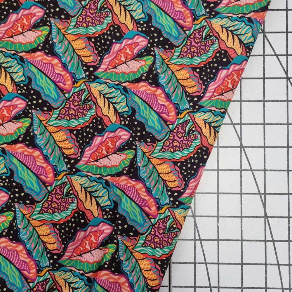 Graphic Leaves - Viscose