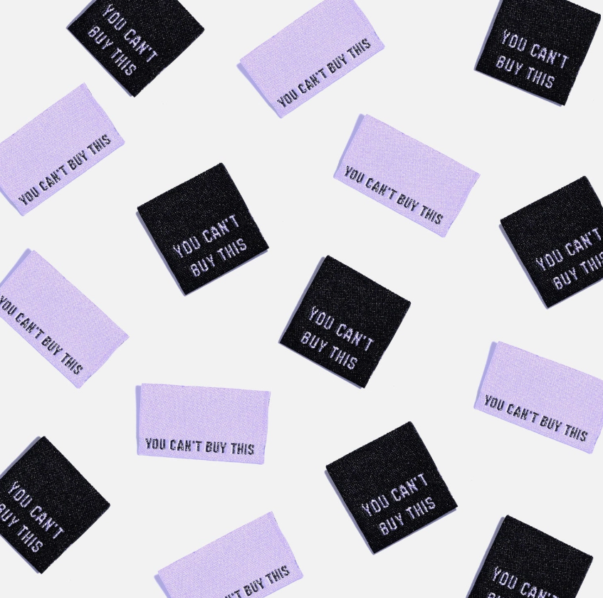 You Can't Buy This (Metallic) Woven Labels - Kylie and the Machine