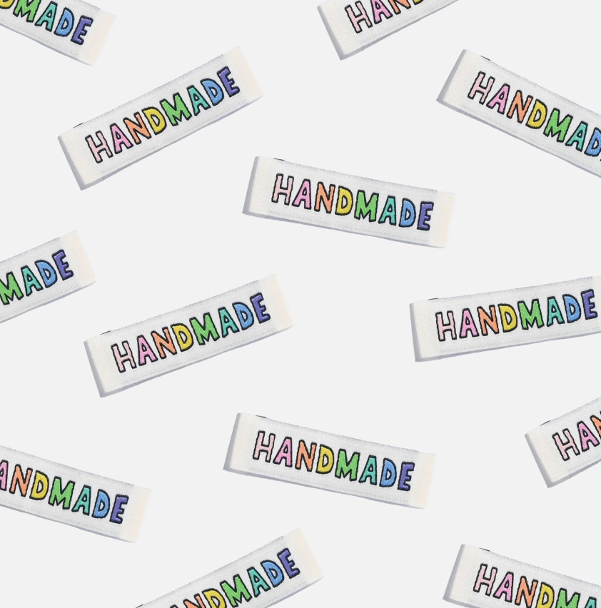Handmade Rainbow Woven Labels - Kylie and the Machine