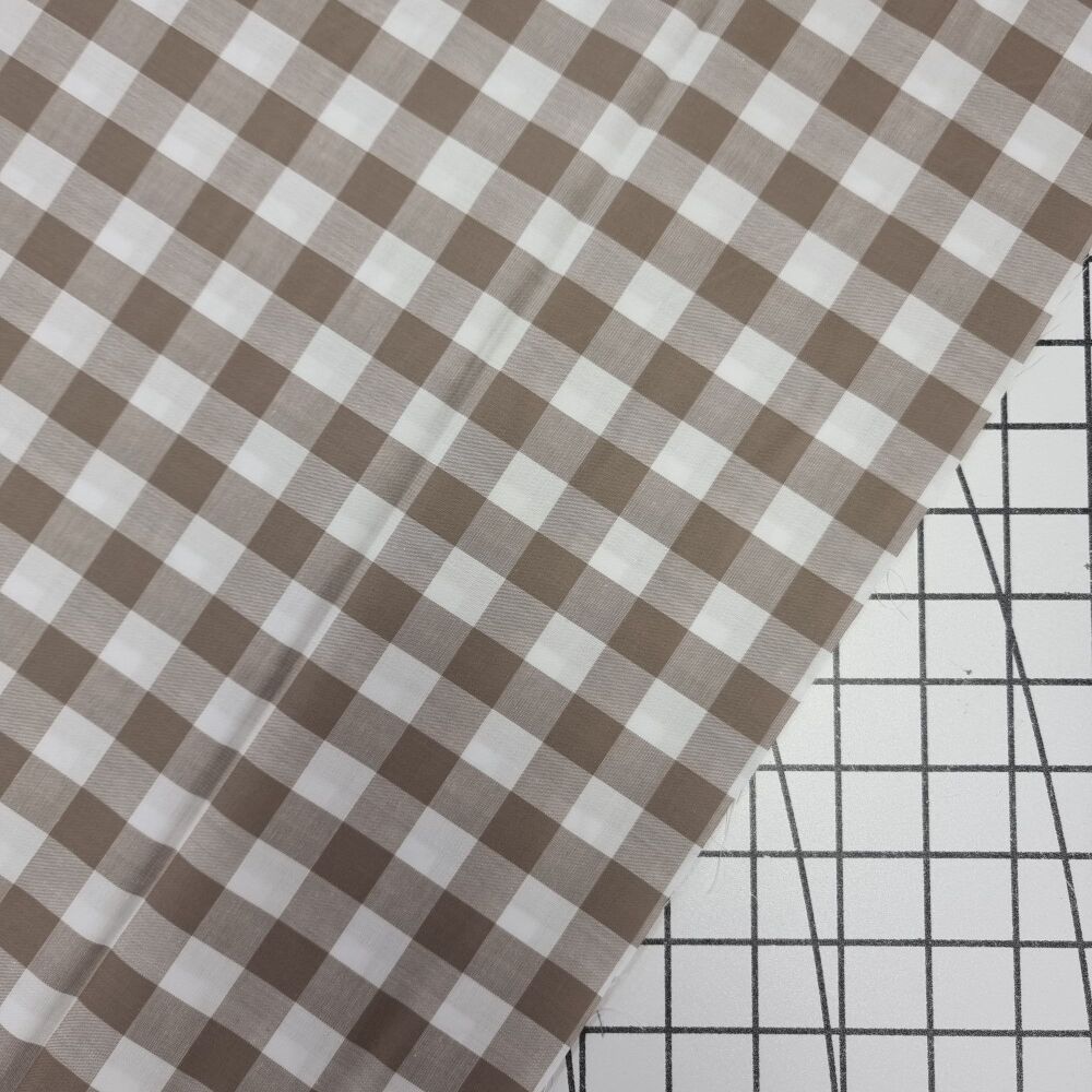 Sand - Large Cotton Gingham