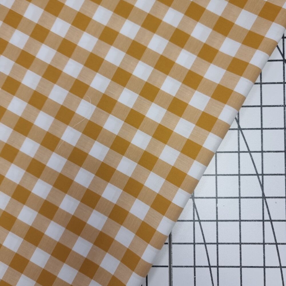 Mustard - Large Cotton Gingham