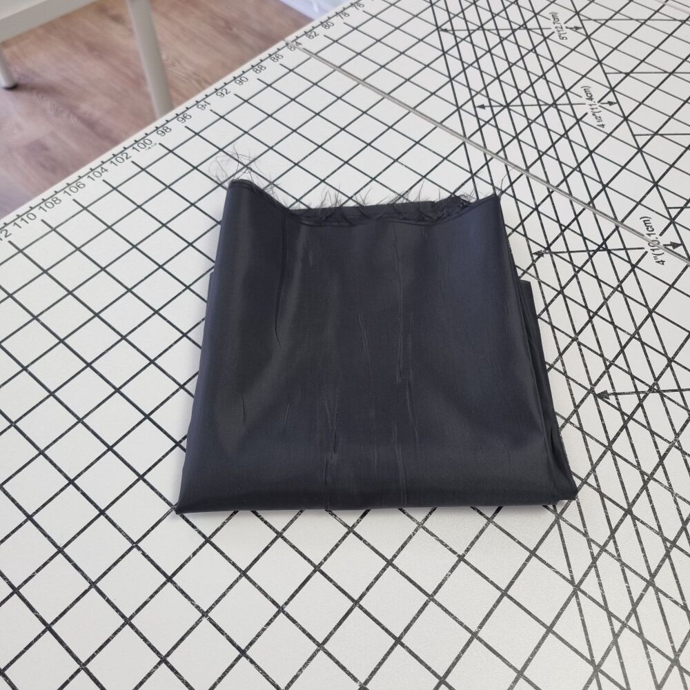 Black Dress Lining - REMNANT - 35cm x 140cm