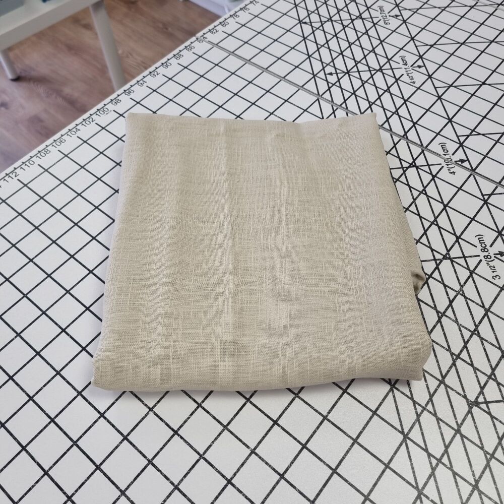 Natural Plain Linen - REMNANT - 148cm x 140cm