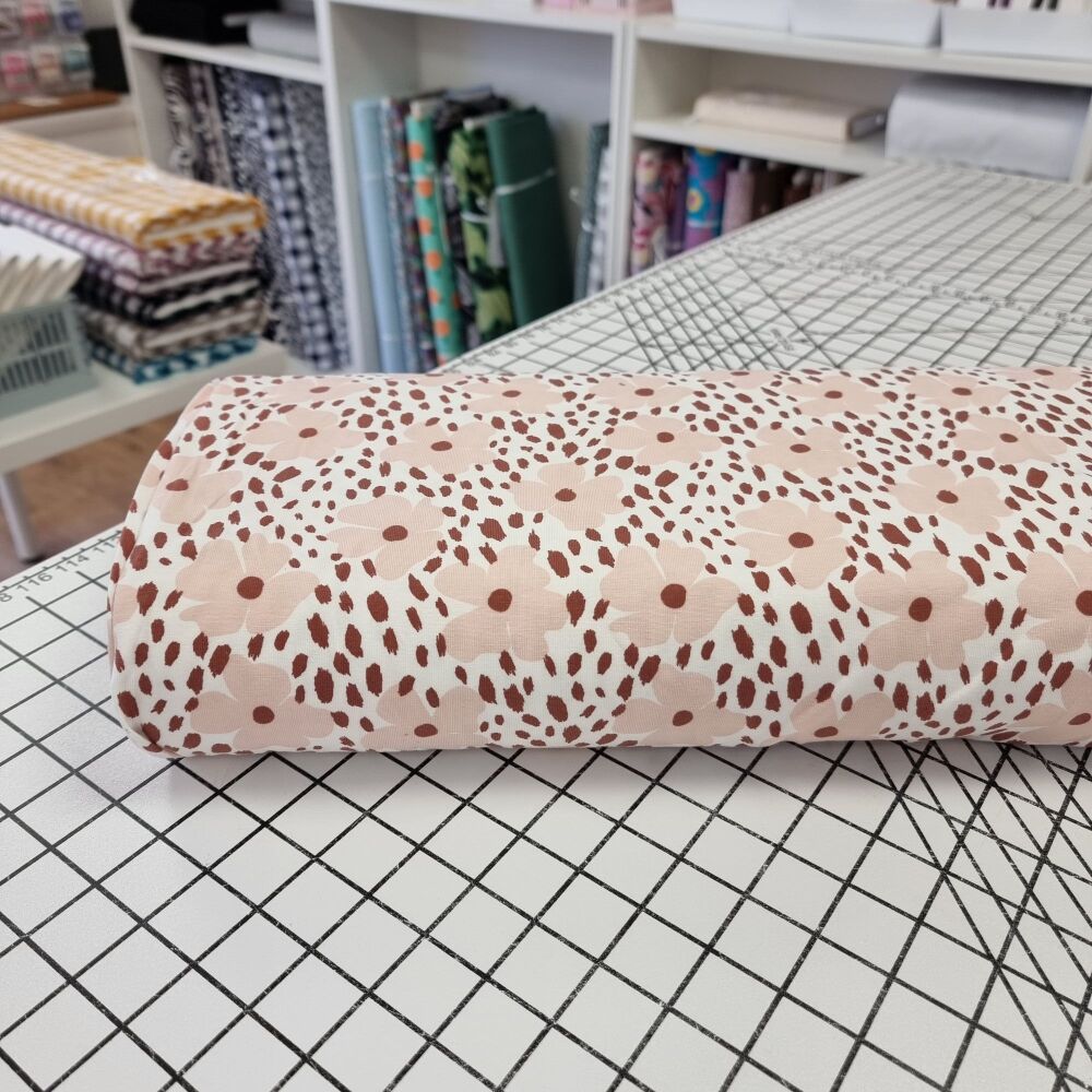 Dalmatian Flowers - Cotton Jersey