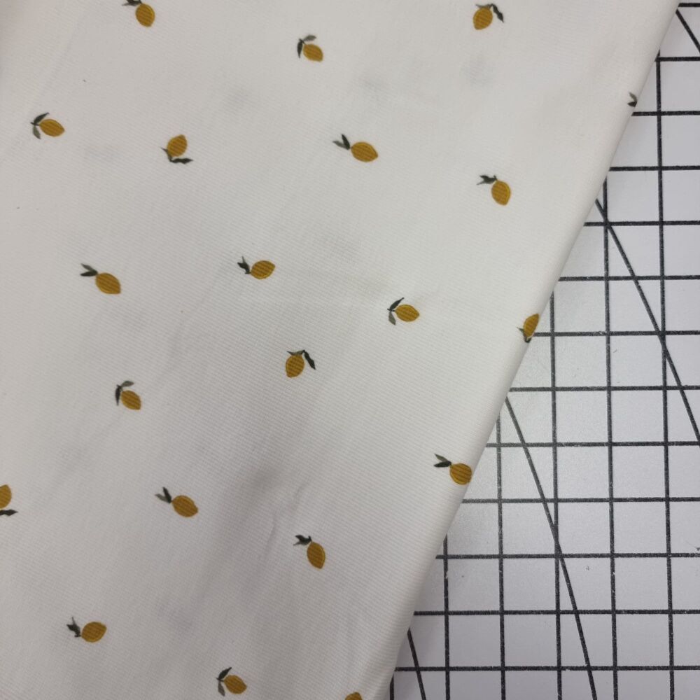 Lemons - Ribbed Jersey