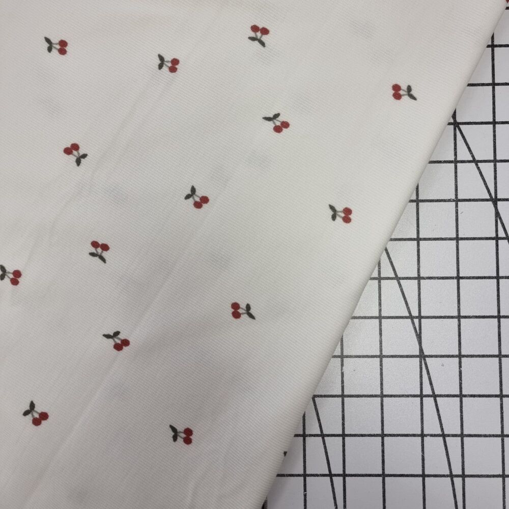 Cherry - Ribbed Jersey