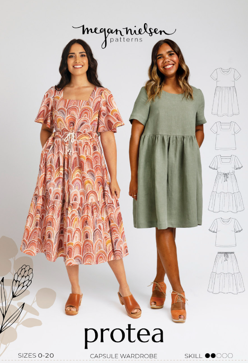 Protea Capsule Wardrobe Set - Megan Nielsen Sewing Pattern