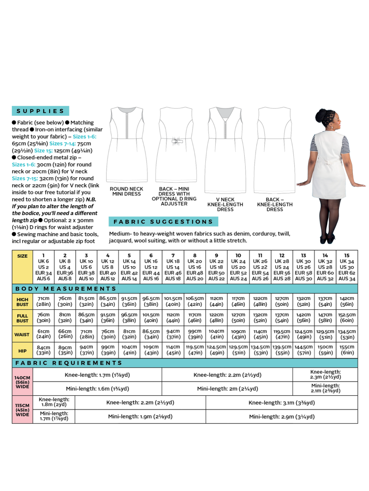 Noa Pinafore - Tilly and the Buttons Sewing Pattern