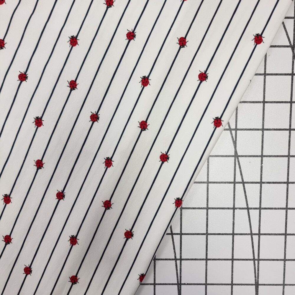 Ladybird Stripe - Cotton Jersey