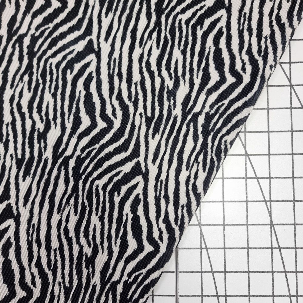 Wild Zebra - Polyester Seersucker