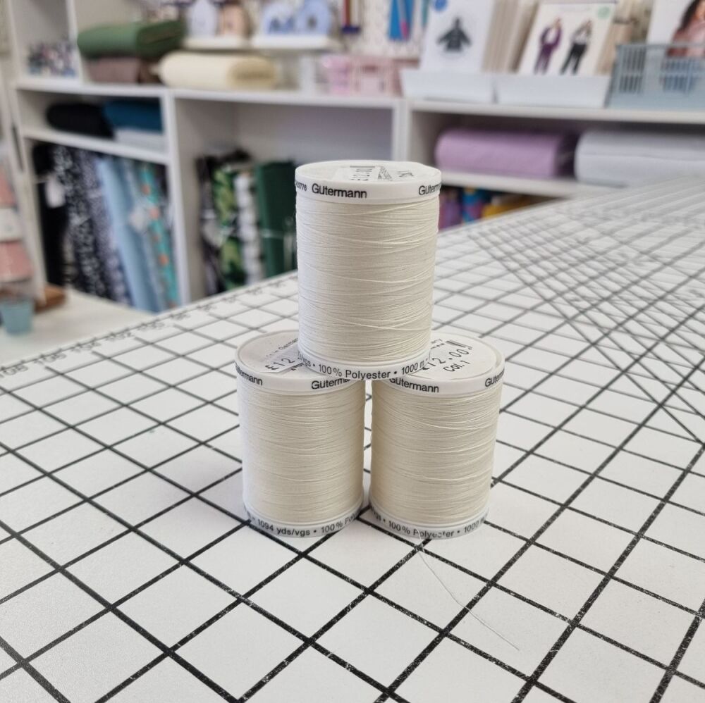 Gutermann Sew-All Polyester Sewing Thread - 1000m Col 1
