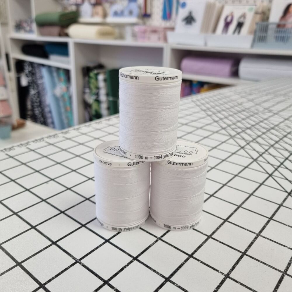 Gutermann Sew-All Polyester Sewing Thread - 1000m White