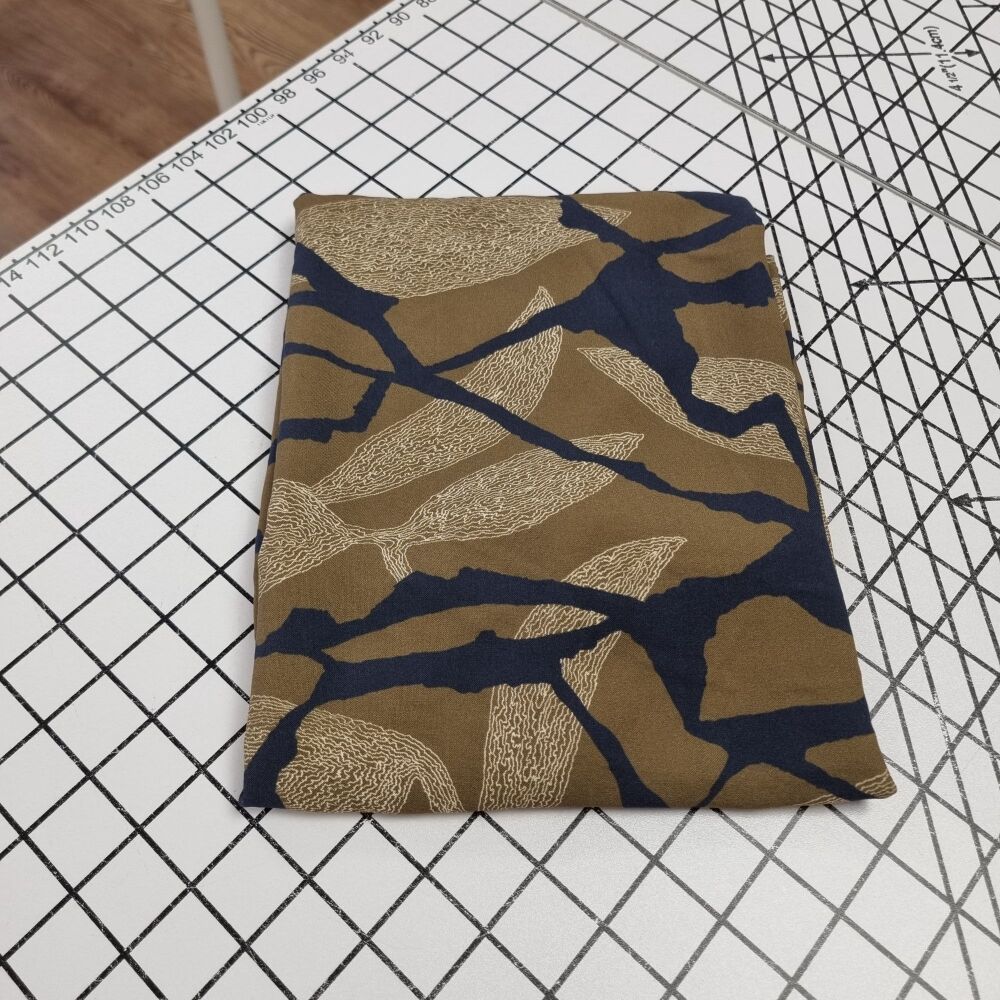 Woodland Veins Viscose - REMNANT - 64cm x 140cm