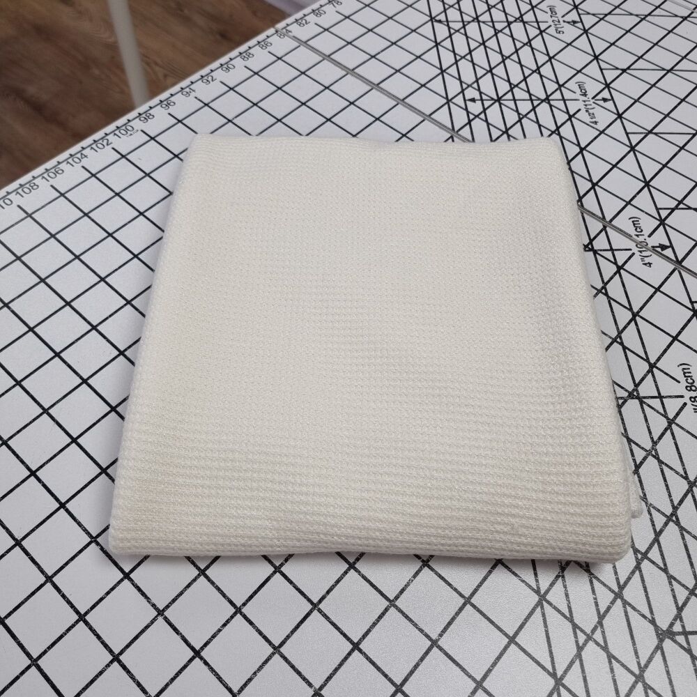 Ecru Knitted Sweatshirting - REMNANT - 70cm x 150cm