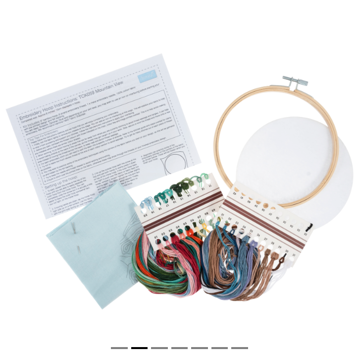 Mountain View - Embroidery Hoop Craft Kit