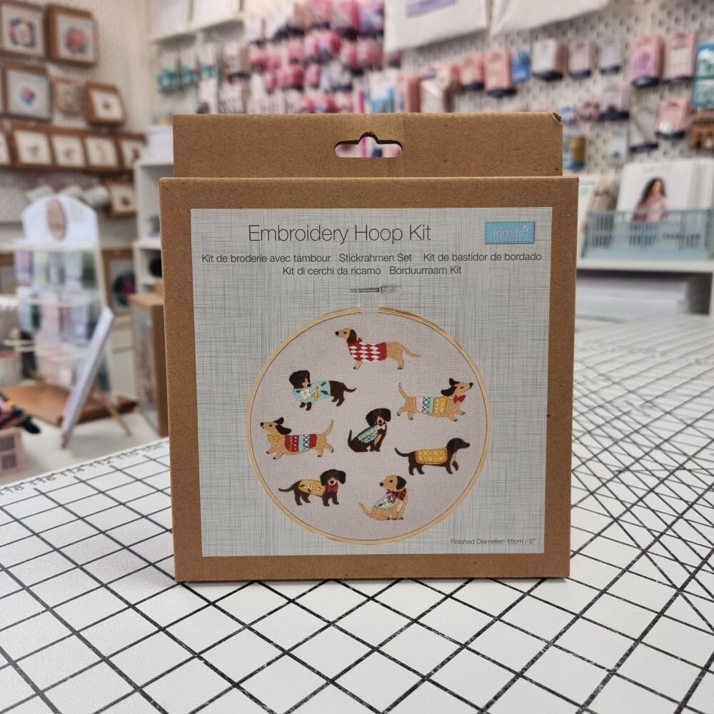 Dogs - Embroidery Hoop Craft Kit