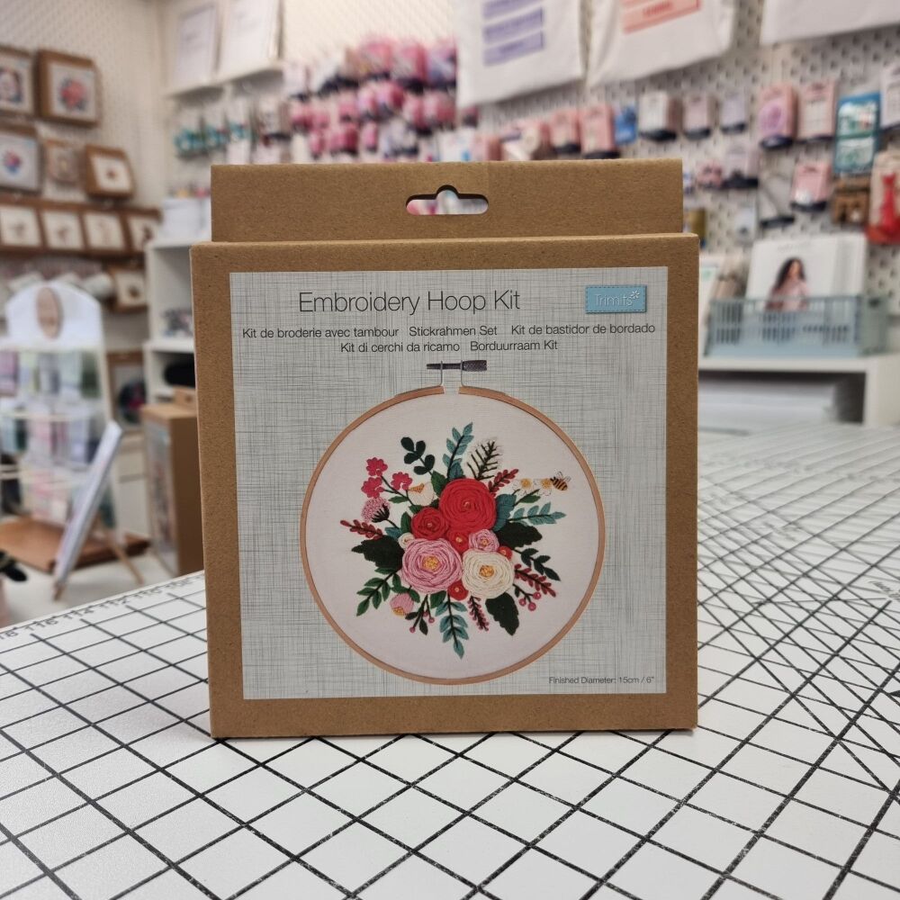 Roses - Embroidery Hoop Craft Kit