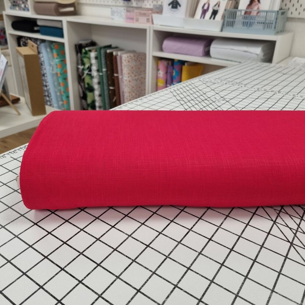 Red - Plain Linen