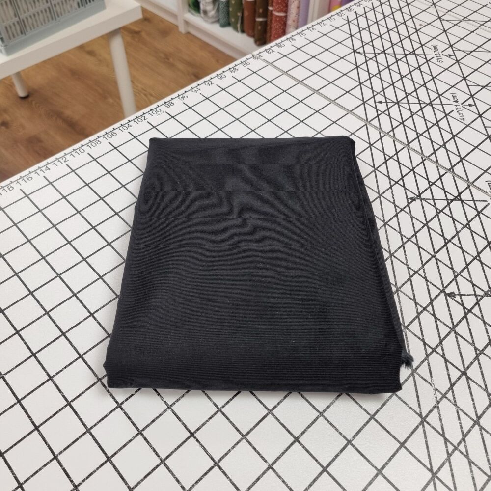 Black Babycord - REMNANT - 142cm x 140cm