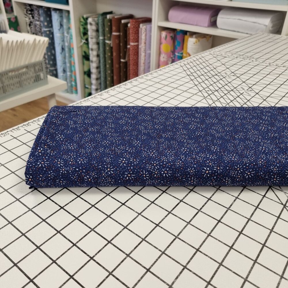 Navy Mini Fireworks - Viscose